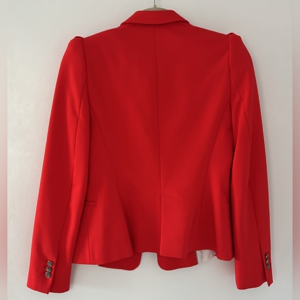 Zara Basic, Puff Sleeve Blazer, Small - image 2